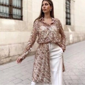 SEQUIN SHIRT/DRESS/CARDIGAN